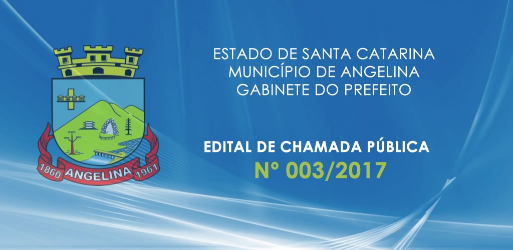 EDITAL DE CHAMADA PÚBLICA Nº 003/2017