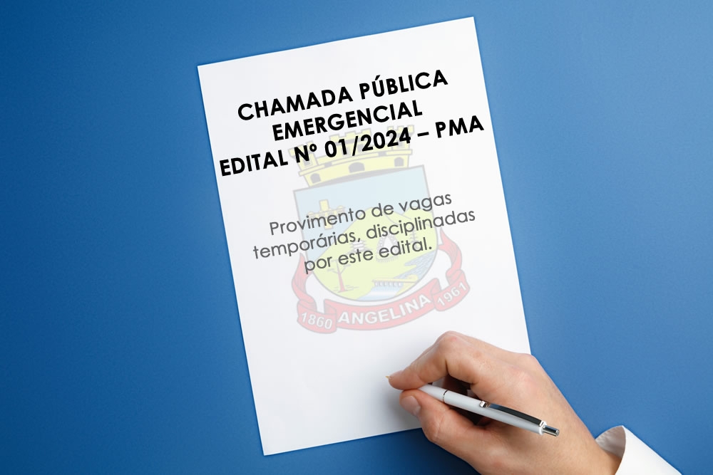 CHAMADA PÚBLICA EMERGENCIAL | EDITAL Nº 01/2024 – PMA